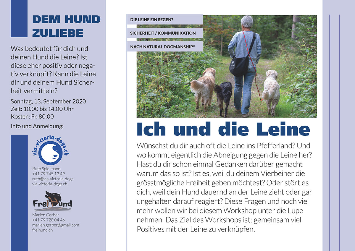 Flyer Ich und die Leine